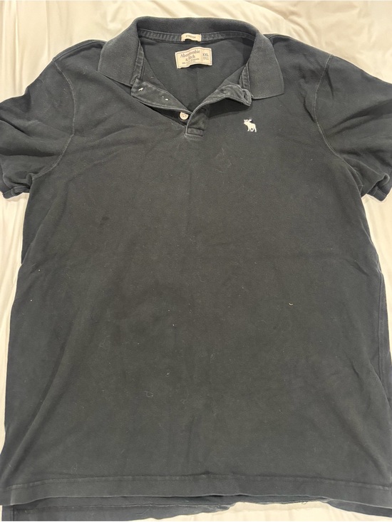 Abercrombie & Fitch Other - Abercrombie & Fitch Men's Dark Navy Polo with White Moose Logo